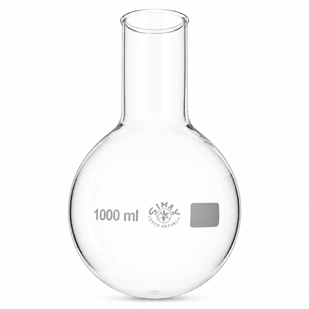 Baňka s kulatým dnem 1000ml široké hrdlo Professioneller 1000ml Rundkolben mit weiter Öffnung für Laborexperimente und Analytik