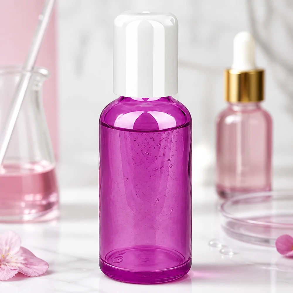 50ml Roll-On Flasche PurpleLine mit ergonomischer Form für einfache Handhabung und Dosierung