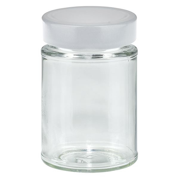 202ml kulat&#225; sklenice + v&#237;&#269;ko BasicSeal b&#237;l&#233; hlubok&#233; UNiTWIST