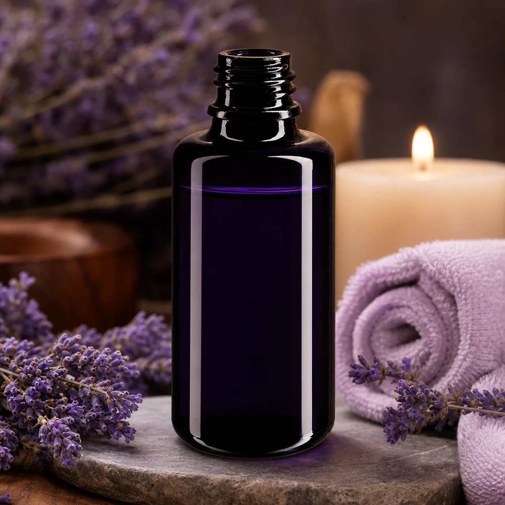 Violettglas Tropfflasche Orion 30ml mit optimaler Lichtfiltration für Naturkosmetik