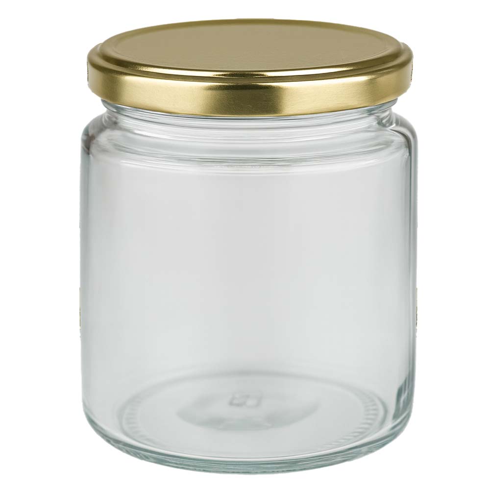 350g Honigglas + BasicSeal Deckel gold UNiTWIST