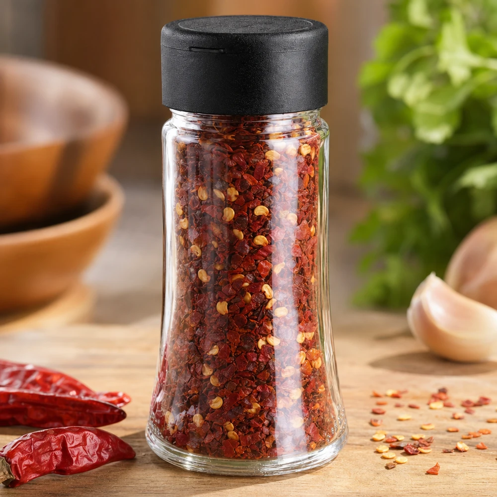Dóza na sůl/koření 95 ml s šejkrem černá Dóza na sůl/koření 95 ml s šejkrem černá