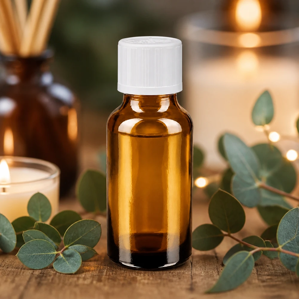 Lékárenská láhev hnědá 20ml šroubovací uzávěr bílý standard odolný proti otevření dětmi. Amber Glasflasche 20ml mit tamperprotected Weißverschluss ideal für medizinische Zubereitungen