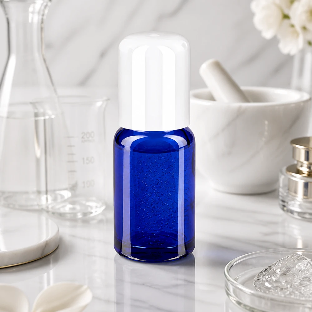 Roll-On Flasche 10ml BlueLine UT18/10 mit präzisem Kugelauftrag für sparsame Anwendung