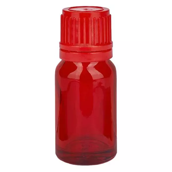 10ml láhev 11mm šroubovací uzávěr červený uzávěr s ochranou proti manipulaci RedLine UT18/10 10ml láhev 11mm šroubovací uzávěr červený uzávěr s ochranou proti manipulaci RedLine UT18/10