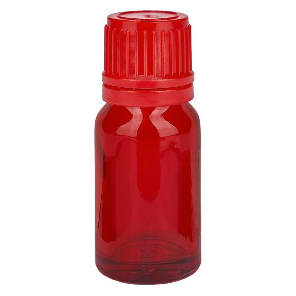 10ml láhev 11mm šroubovací uzávěr červený uzávěr s ochranou proti manipulaci RedLine UT18/10 10ml láhev 11mm šroubovací uzávěr červený uzávěr s ochranou proti manipulaci RedLine UT18/10