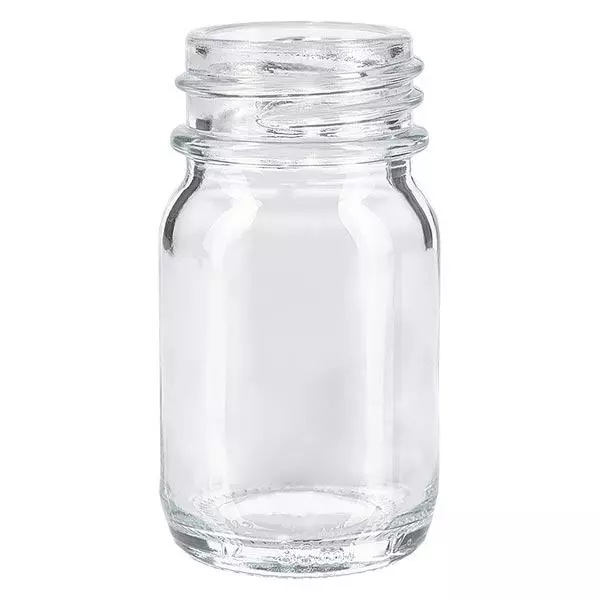 30ml láhev se širokým hrdlem z čirého skla