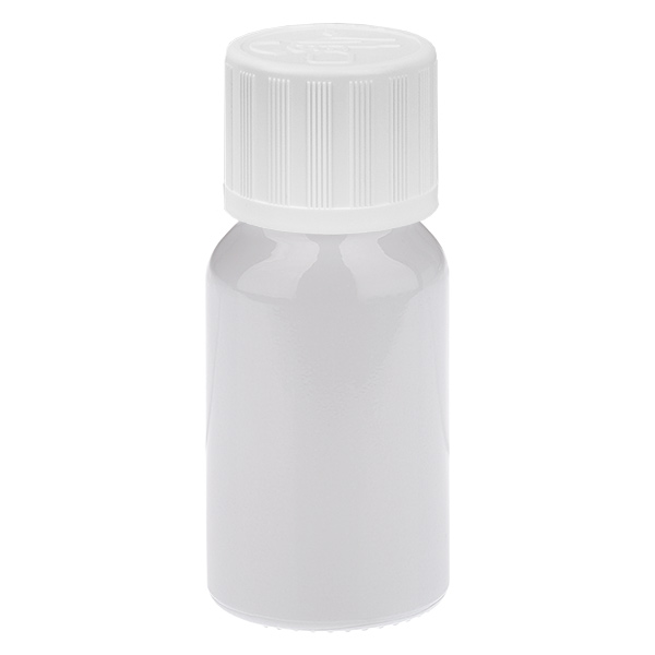 10ml láhev 11mm šroubovací uzávěr bílý standardní dětská pojistka WhiteLine UT18/10 10ml láhev 11mm šroubovací uzávěr bílý standardní dětská pojistka WhiteLine UT18/10