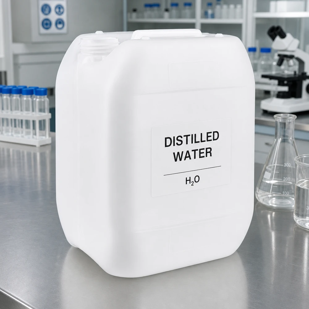 Kanystr 10 litrů bez víčka Stapelbarer 10 Liter Hobbock aus Kunststoff ohne Deckel für Wasser und Laboranwendungen