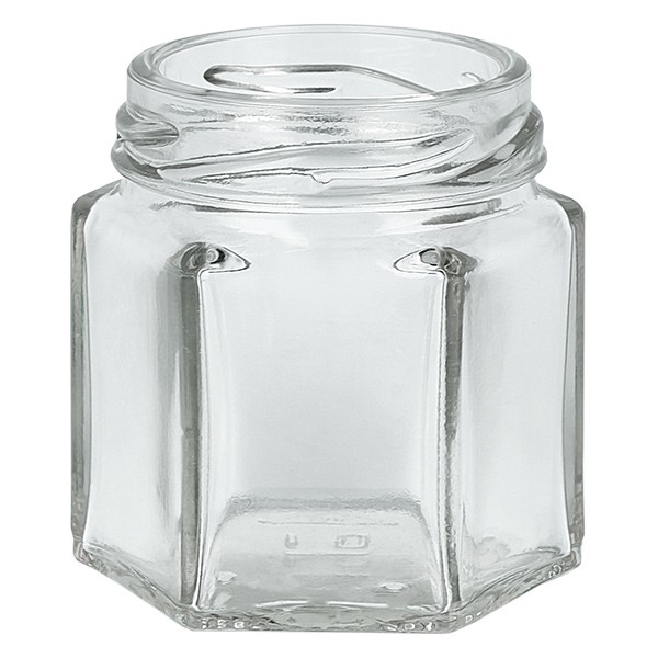 Skleněná dóza 47ml čirá, bez víčka, závit TO43 Skleněná dóza 47ml čirá, bez víčka, závit TO43