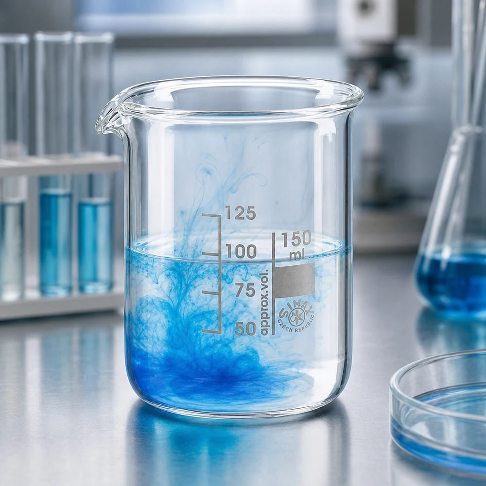 Borosilikat Becherglas 150ml kompakte niedrige Form ideal für Laborexperimente und Analysen