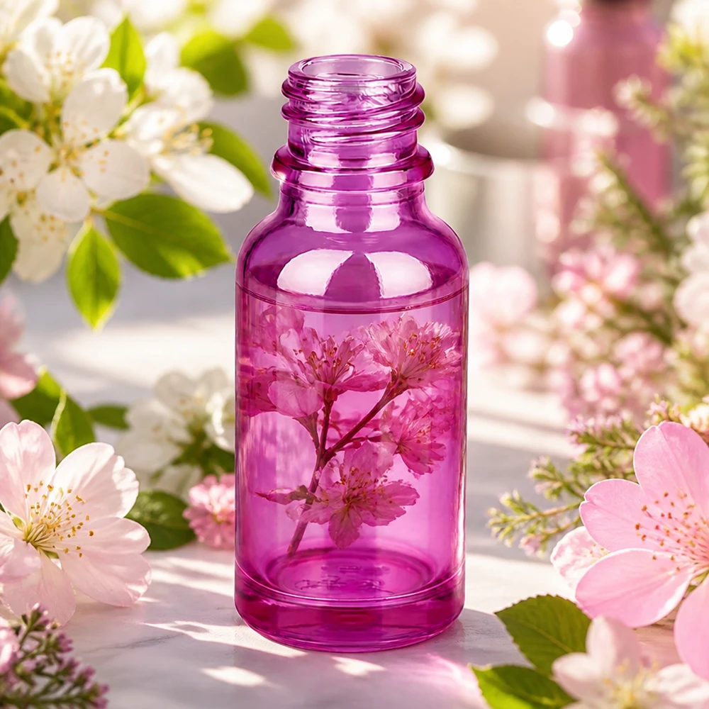 20ml lékárenská lahvička PurpleLine UT18/20 UNiTWIST. Elegante 20ml PurpleLine Apothekerflasche aus violettem Glas für Naturkosmetik und Essenzen