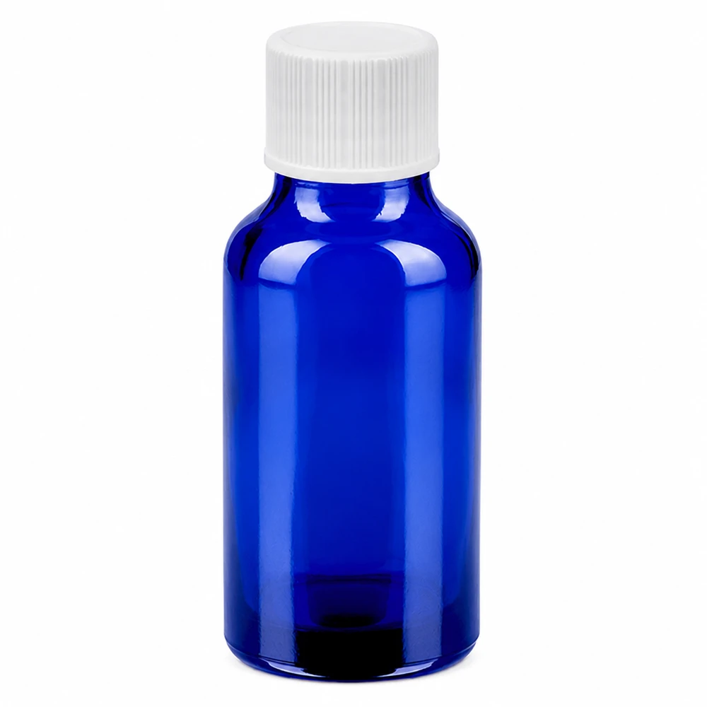 Laborqualität Glasflasche 20ml blau für Aromatherapie Tinkturen und pharmazeutische Anwendungen