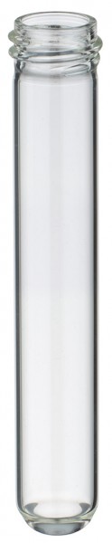 Kultivační zkumavky, čiré, se závitem GL18, 100x16 mm, vyrobené z KS skla. Kultivační zkumavky, čiré, se závitem GL18, 100x16 mm, vyrobené z KS skla.