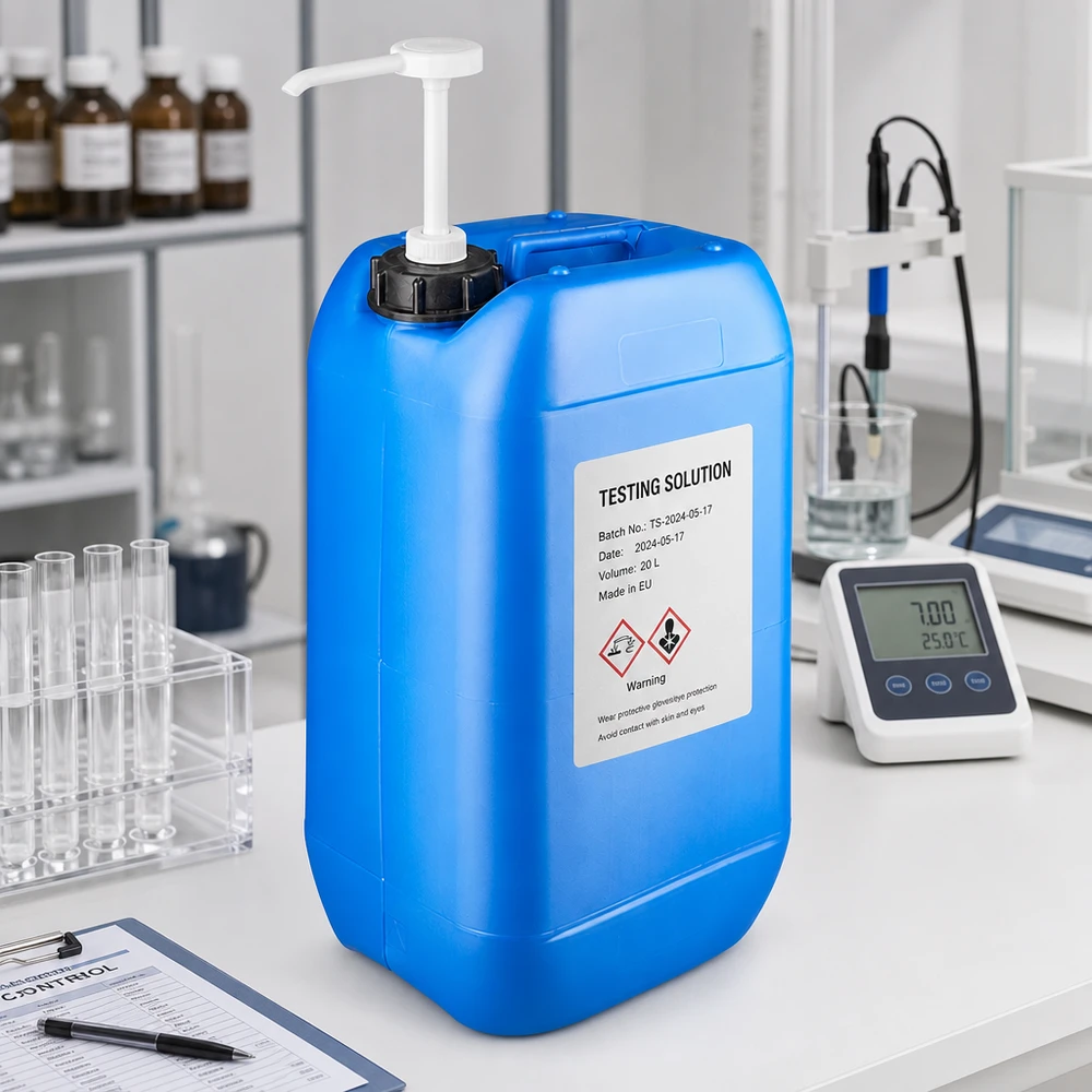 Kanystr 15 litrů modrý s dávkovacím čerpadlem Lebensmittelechter Kunststoffkanister blau 15 Liter mit weißer Pumpe für Flüssigkeiten