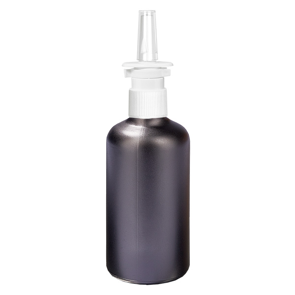 100ml lahvi&#269;ka na nosn&#237; sprej b&#237;l&#225;/pr&#367;hledn&#225; standardn&#237; uz&#225;v&#283;r BlackLine UT18/100