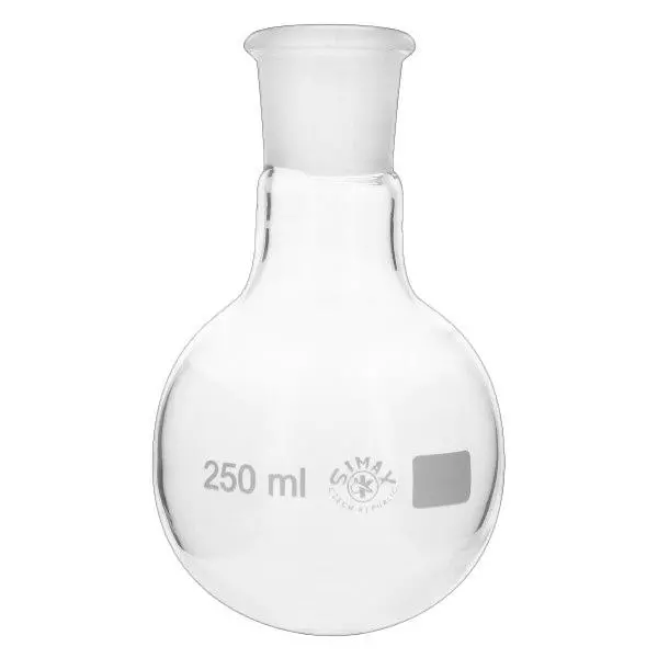 Baňka s kulatým dnem 250ml se standardním broušeným spojem (29/32) Baňka s kulatým dnem 250ml se standardním broušeným spojem (29/32)
