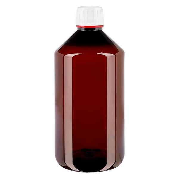 PET láhev 750ml s bílým flip-top uzávěrem PET láhev 750ml s bílým flip-top uzávěrem