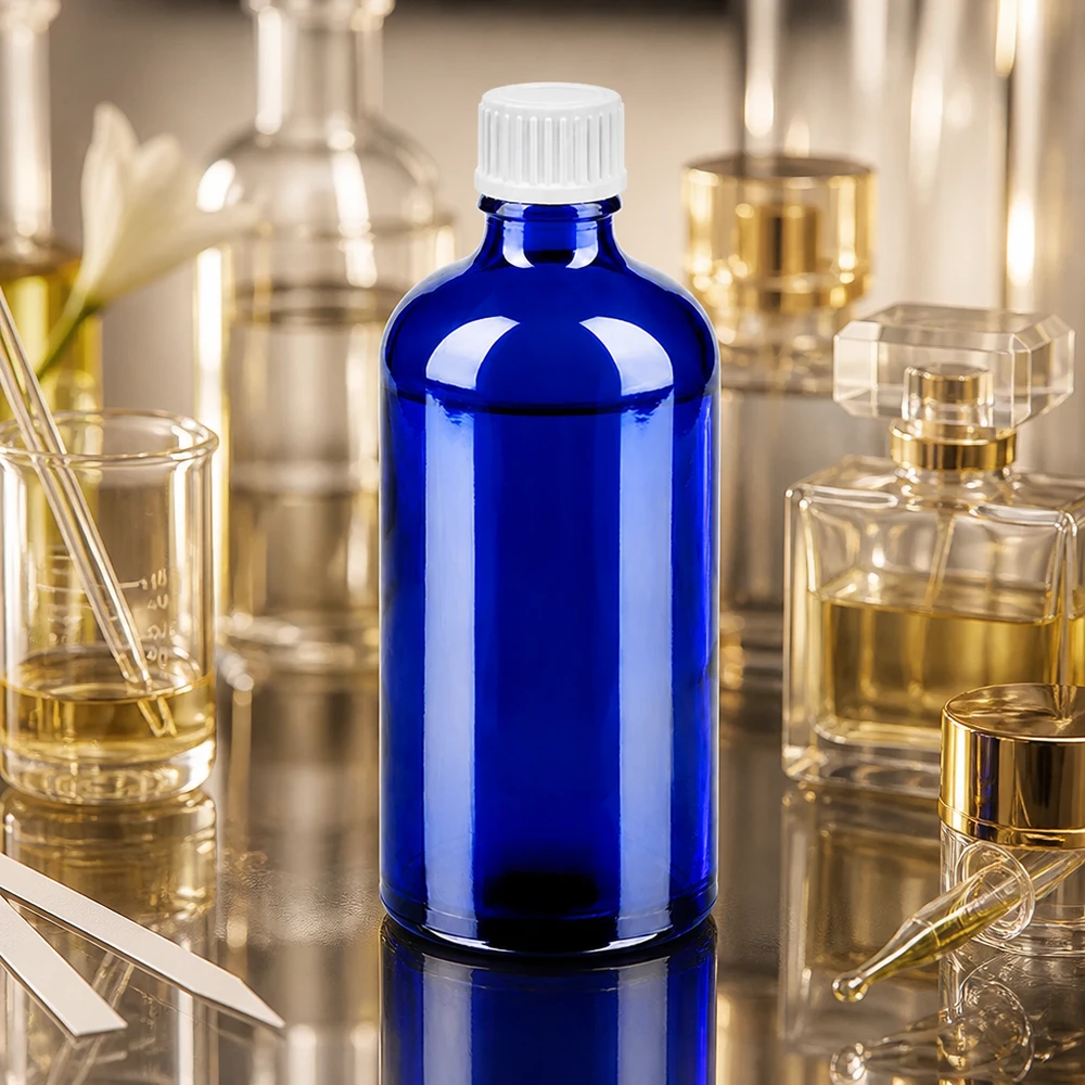 Standardflasche 100ml BlueLine mit Tropfmechanismus für gleichmäßige Portionierung UT18/100