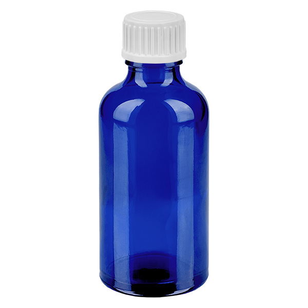 50ml lahvi&#269;ka s kap&#225;tkem 0,9 mm b&#237;l&#225; standardn&#237; uz&#225;v&#283;r BlueLine UT18/50