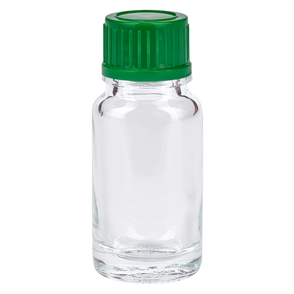 10ml lahvička 11mm šroubovací uzávěr zelená Standard ClearLine UT18/10 10ml lahvička 11mm šroubovací uzávěr zelená Standard ClearLine UT18/10