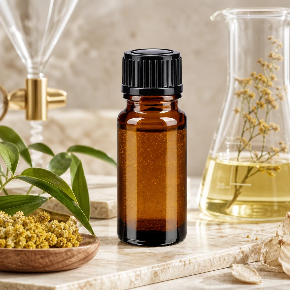 Lichtschutz Apothekerflasche 10ml Braunglas für ätherische Öle mit schwarzem Schraubdeckel