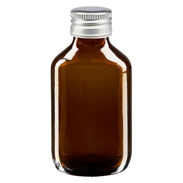 150ml lahvička na léky hnědá, se stříbrným hliníkovým uzávěrem ApoGlas 150ml lahvička na léky hnědá, se stříbrným hliníkovým uzávěrem ApoGlas