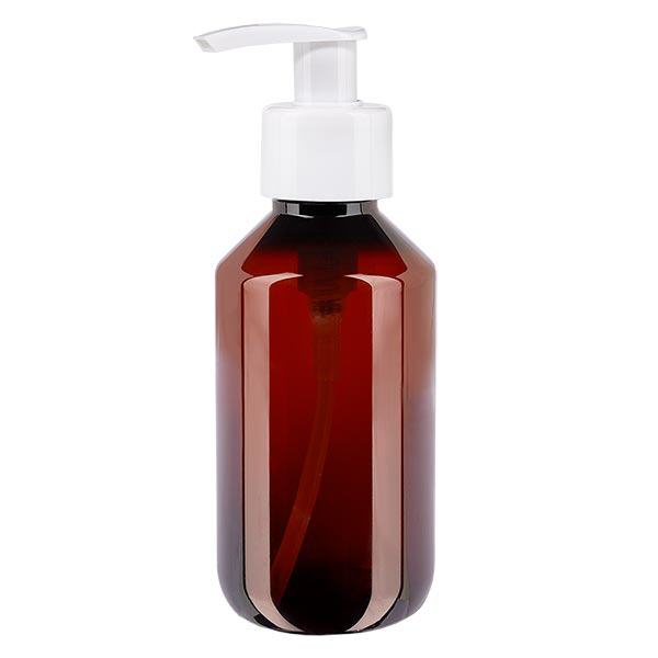 PET láhev 200ml s dávkovací pumpičkou bílá PET láhev 200ml s dávkovací pumpičkou bílá