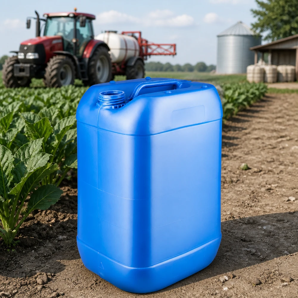 Kanystr 25 litrů modrý bez uzávěru Kanister 25 Liter blau ohne Deckel UV-beständig für Lagerung von Flüssigdünger geeignet