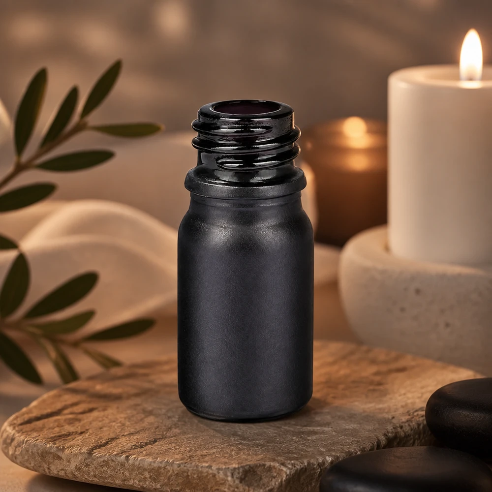 Elegante 5ml Apothekerflasche BlackLine UT18/5 UNiTWIST in stilvollem Design für hochwertige Seren