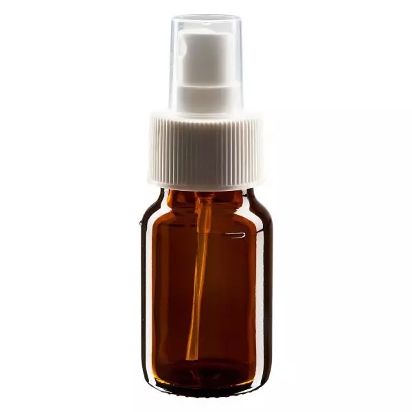 30ml lahvička na léky hnědá, s rozprašovačem s pumpičkou bílá ApoGlas 30ml lahvička na léky hnědá, s rozprašovačem s pumpičkou bílá ApoGlas
