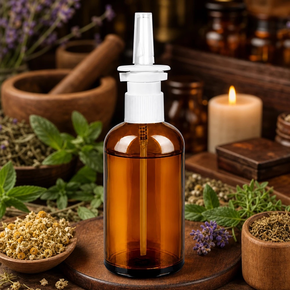 Professionelle 100ml Nasensprayflasche mit feinem Sprühnebel für optimale Dosierung und Anwendung