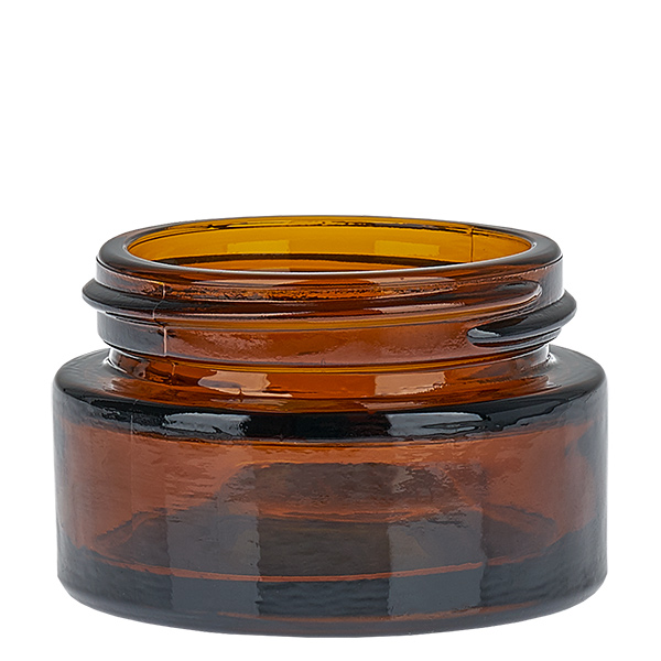 Skleněná dóza 20 ml hnědá s vkládacím víčkem UNiTWIST. Skleněná dóza 20 ml hnědá s vkládacím víčkem UNiTWIST.