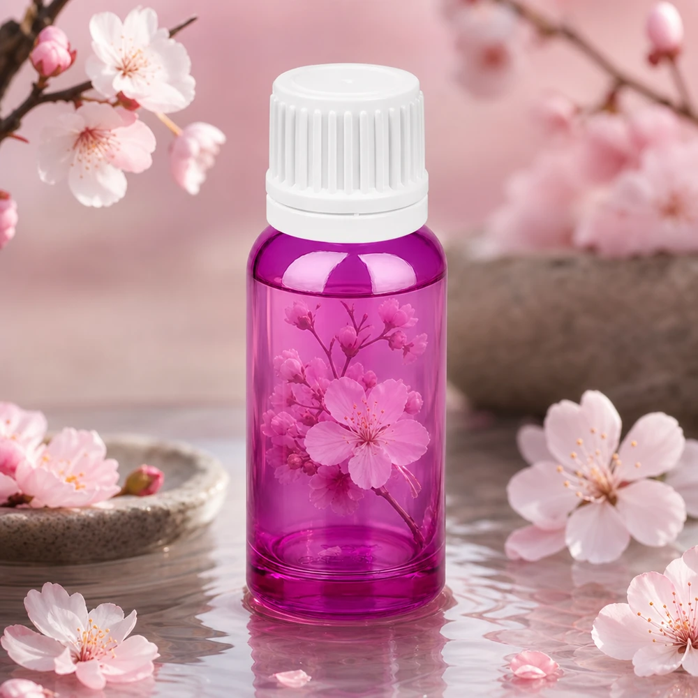 20ml láhev se šroubovacím uzávěrem 11 mm bílá Originality šroubovací uzávěr PurpleLine UT18/20 20ml Qualitätsflasche aus violettem Glas mit robustem weißem Verschluss für den täglichen Gebrauch