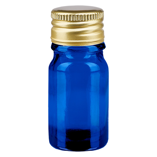 5ml lahvi&#269;ka 11mm &#353;roubovac&#237; uz&#225;v&#283;r Alu-Gold Standard BlueLine UT18/5