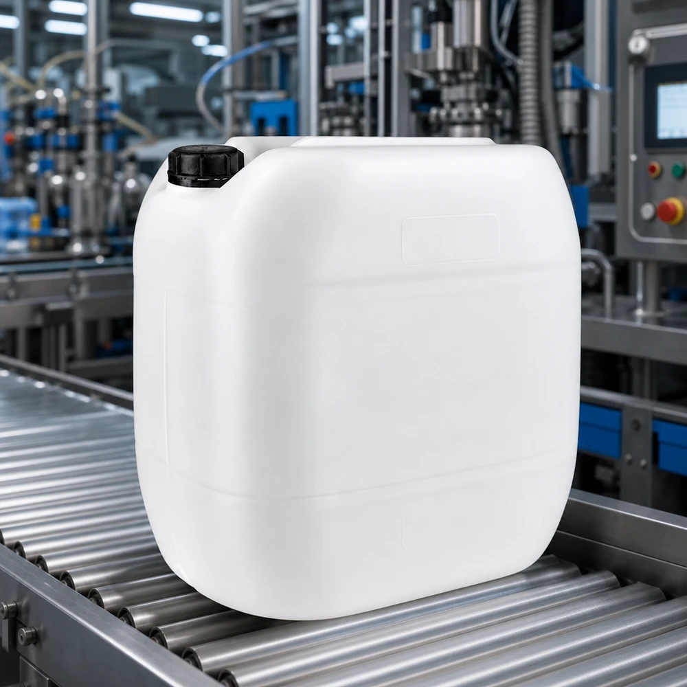 Kanystr 30 litrů se šroubovacím uzávěrem s pojistkou proti manipulaci. UN-zugelassener 30 Liter Kanister mit Schraubverschluss für Gefahrguttransport