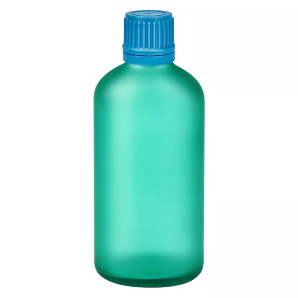 100ml láhev 11mm šroubovací uzávěr modrý tamper evidentní uzávěr GreenLine UT18/100 100ml láhev 11mm šroubovací uzávěr modrý tamper evidentní uzávěr GreenLine UT18/100