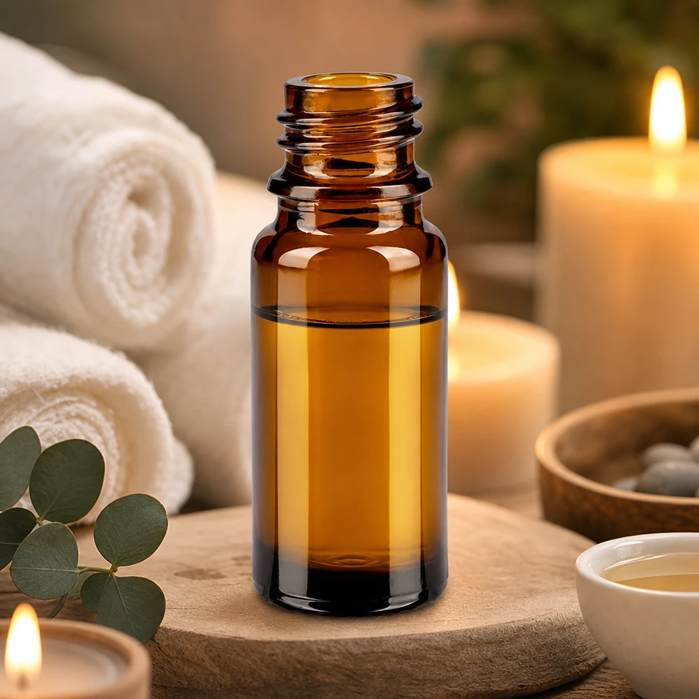 Kapátková láhev 10 ml DIN 18 z jantarového skla Elegante 10ml Apothekerflasche ApoGlas aus braunem Glas für hochwertige Wellness Produkte