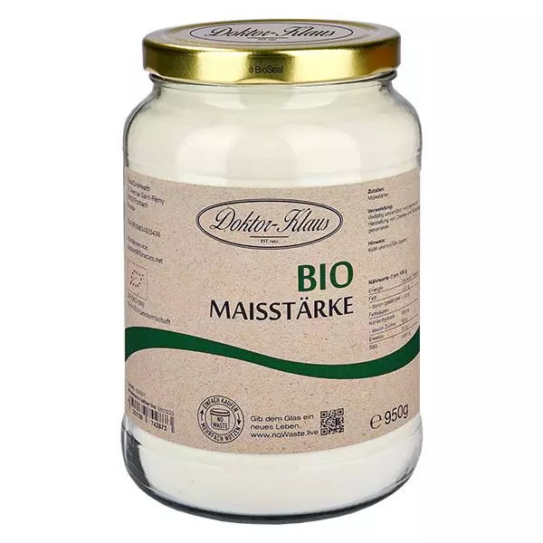 Bio kukuřičný škrob 950g Doktor-Klaus noWaste Bio kukuřičný škrob 950g Doktor-Klaus noWaste