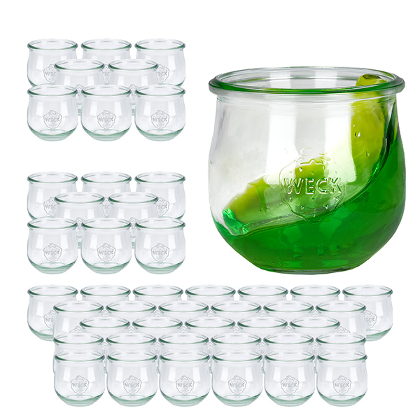 Sada 48 sklenic Weck 370ml tulipánová sklenice.
