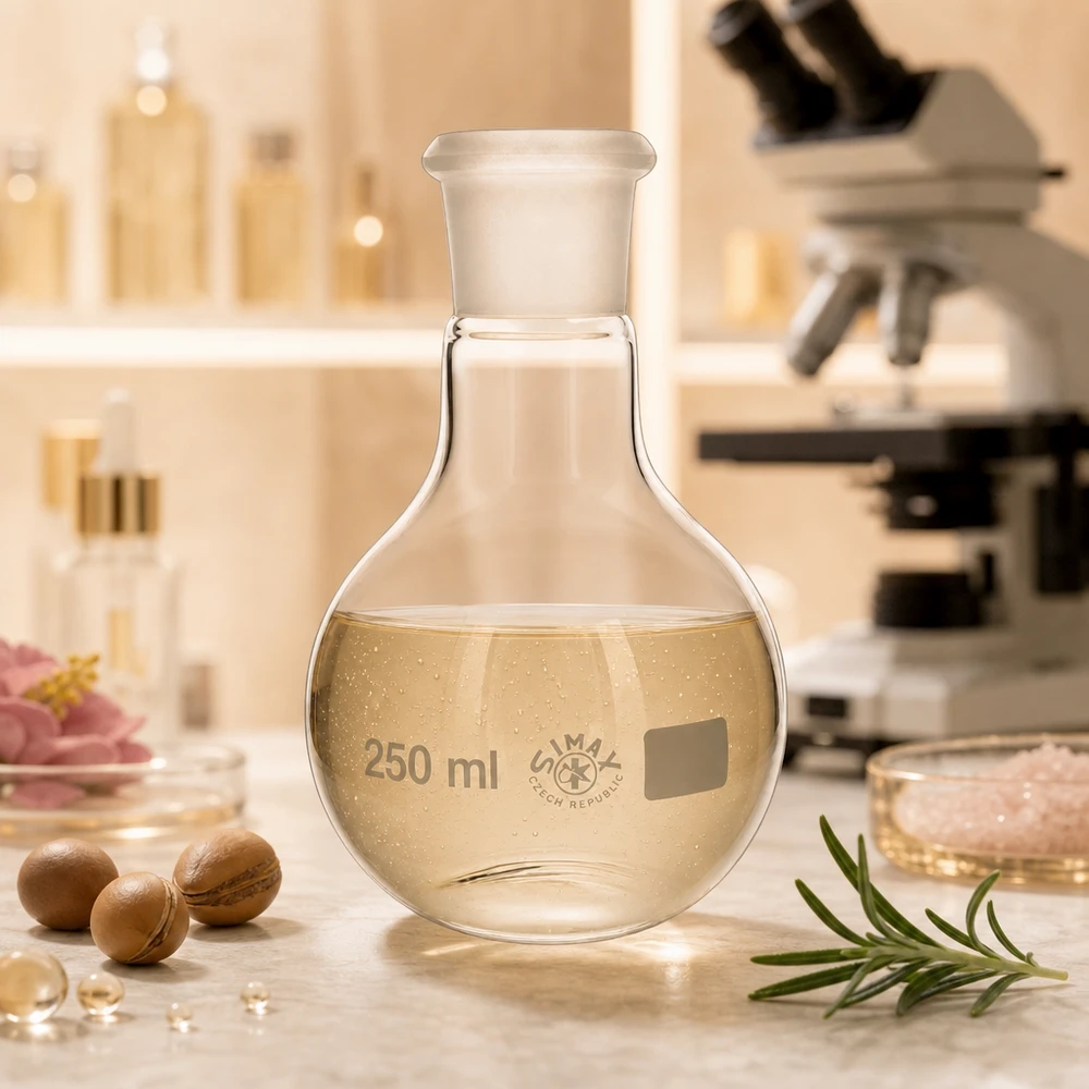 Baňka 250ml se standardním broušeným spojem (29/32) Universeller Glaskolben 250ml mit Normschliff 29/32 für Mischungen und Reaktionsansätze