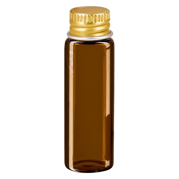 5ml mini skleněná lahvička hnědá kovový uzávěr zlatý UNiTWIST 5ml mini skleněná lahvička hnědá kovový uzávěr zlatý UNiTWIST