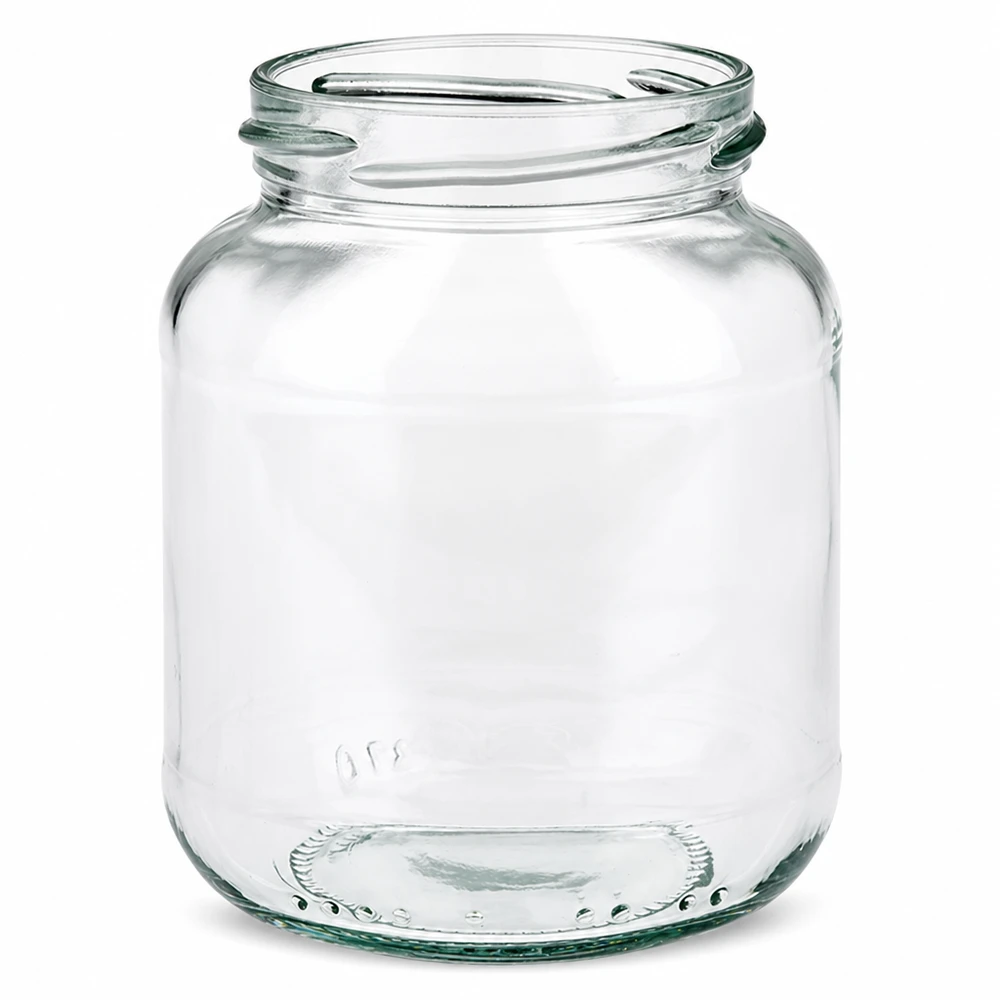 Oválná sklenice bez víčka o objemu 370 ml (TO66) UNiTWIST UNiTWIST Oval370 Einmachglas 370ml TO66 Gewinde oval transparent Konservenglas Marmeladenglas leer