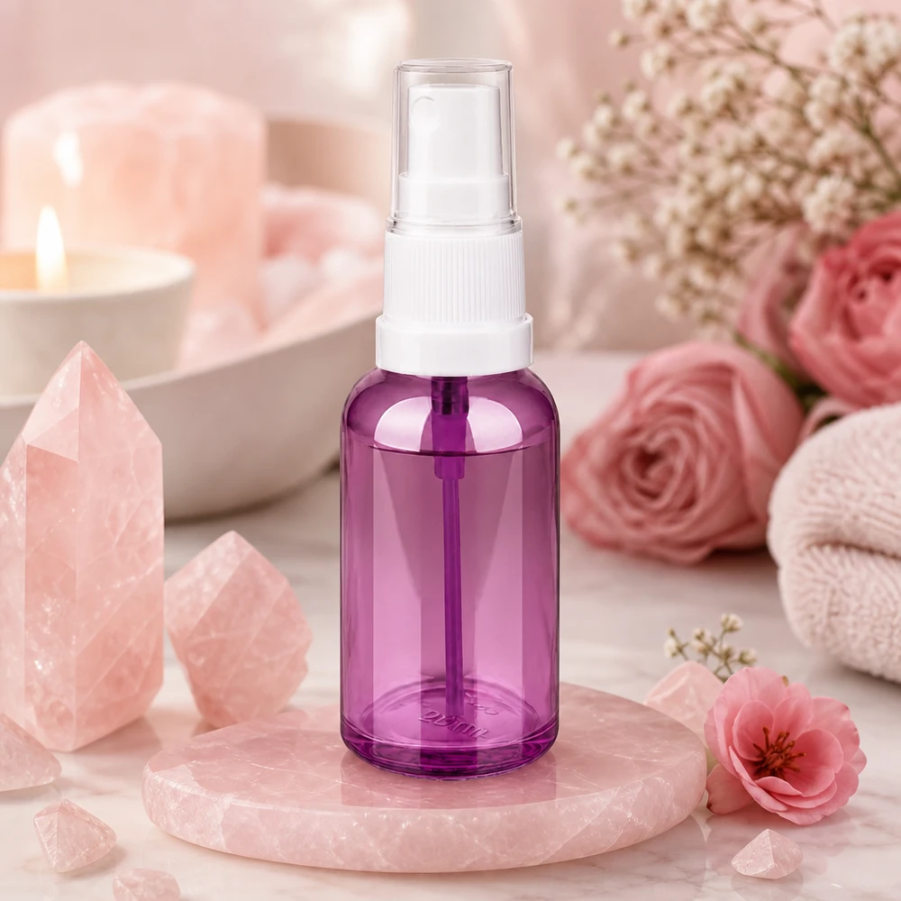 Handliche 30ml Glasflasche mit Sprühfunktion optimal für Toner Seren und flüssige Kosmetika