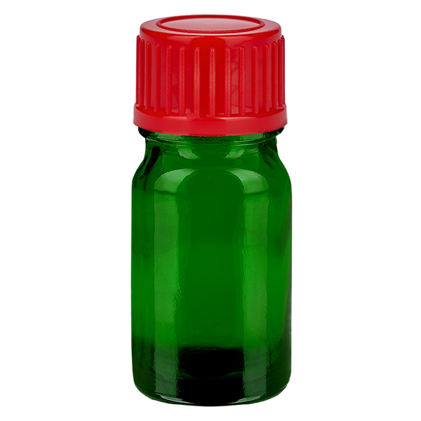 5ml lahvička 11mm šroubovací uzávěr červená Standard GreenLine UT18/5 5ml lahvička 11mm šroubovací uzávěr červená Standard GreenLine UT18/5