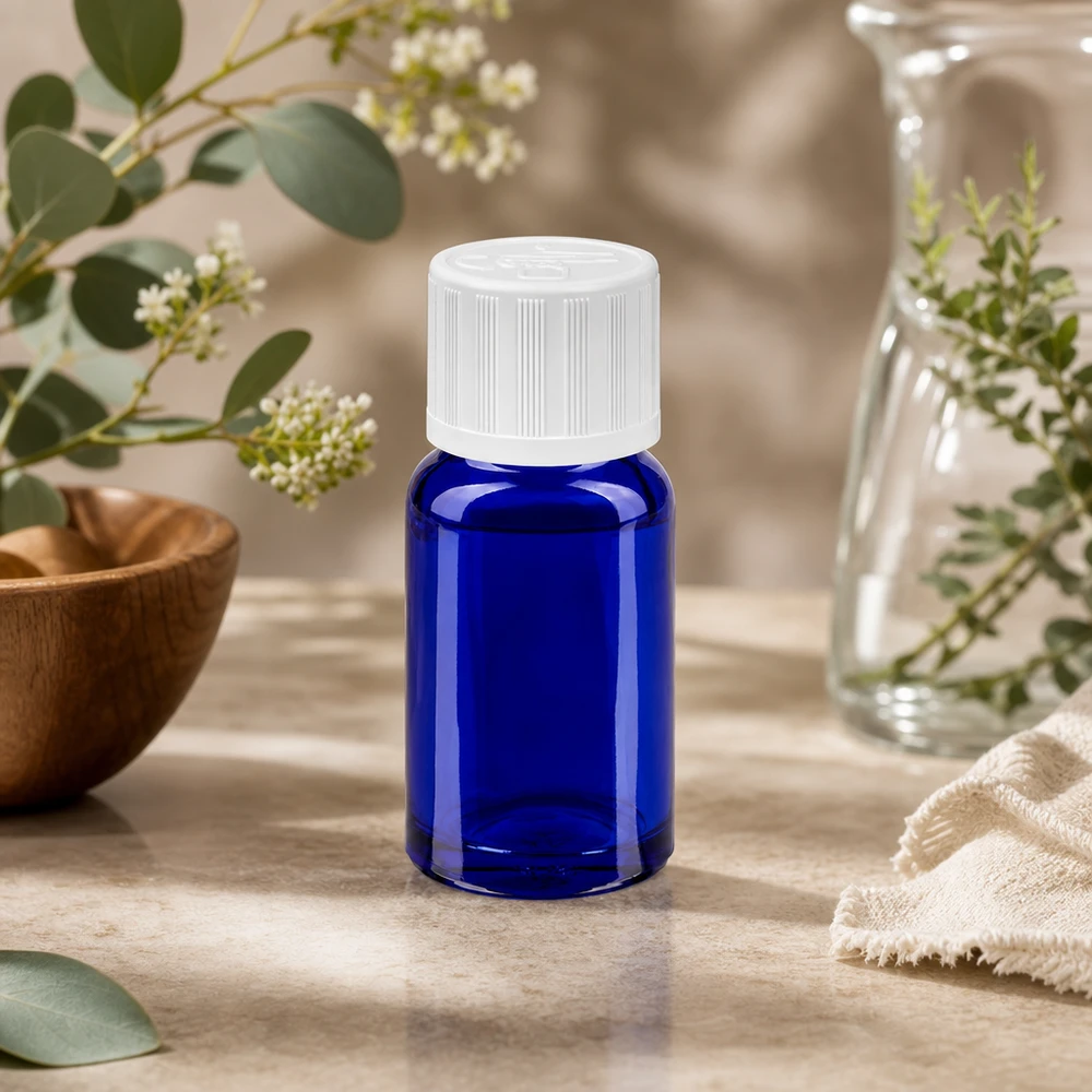 10ml láhev 11mm šroubovací uzávěr bílý standardní dětská pojistka BlueLine UT18/10