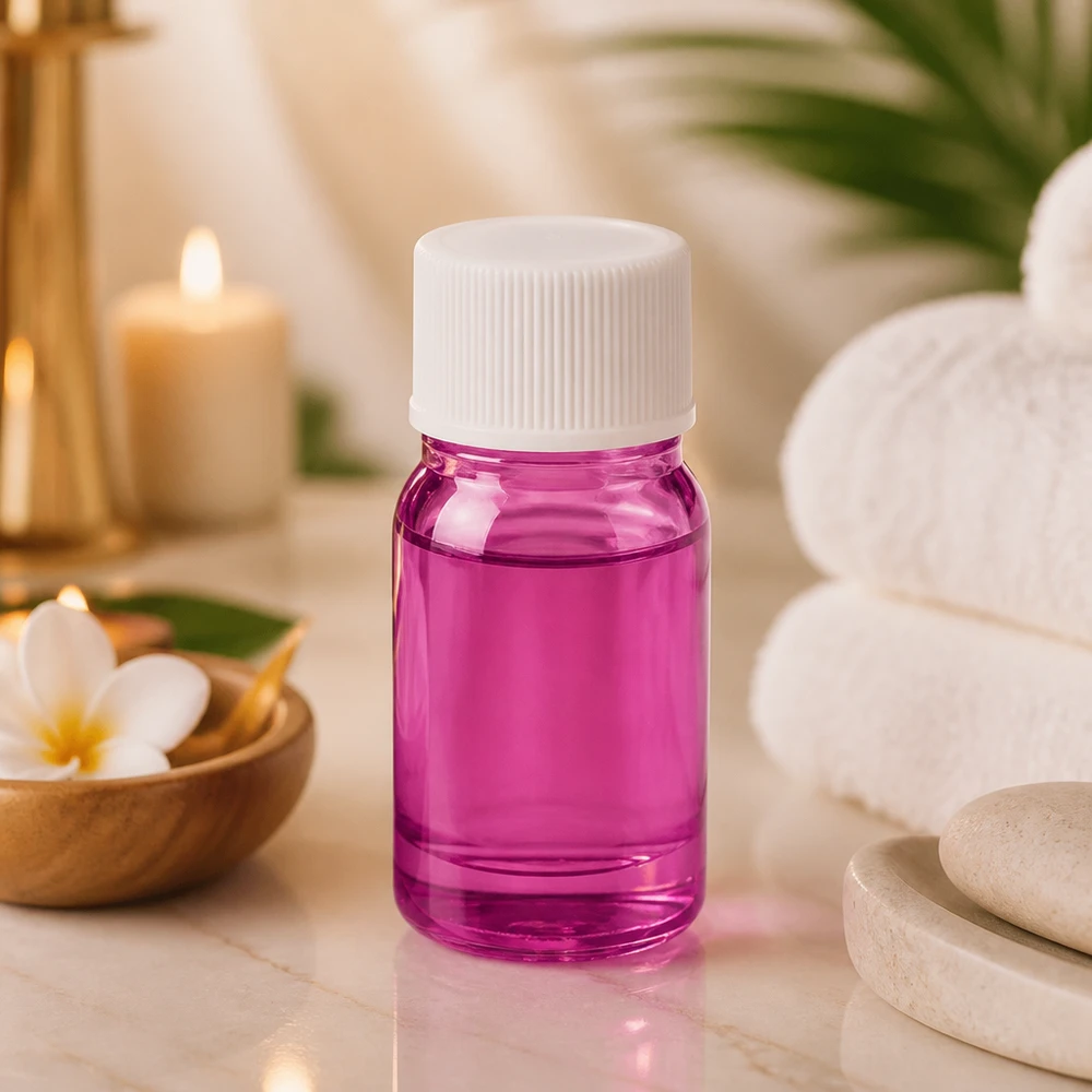 5ml lahvička s 11mm šroubovacím uzávěrem bílá standardní PurpleLine UT18/5 5ml Violettglas-Flasche mit weißem Standard-Schraubverschluss für sichere Aufbewahrung von Wirkstoffen