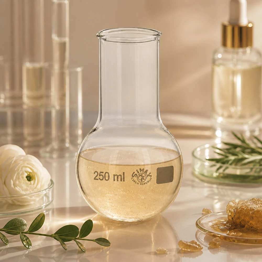 Baňka s kulatým dnem 250ml se širokým hrdlem Weithals-Glaskolben 250ml Volumen mit graduierter Skala für genaue Messungen