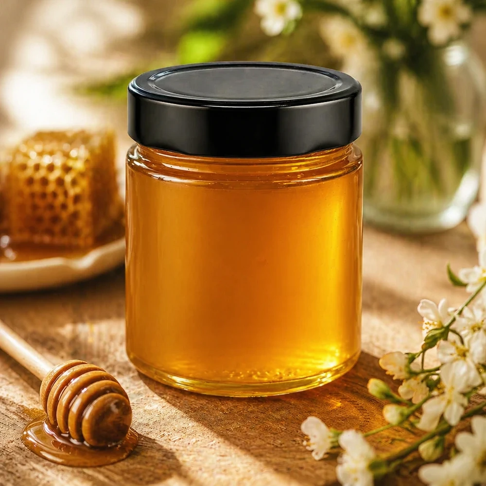 135ml kulatá sklenice + víčko BasicSeal černé hluboké UNiTWIST