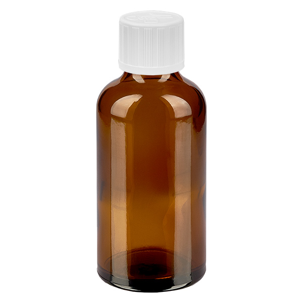 50ml l&#225;hev 11mm &#353;roubovac&#237; uz&#225;v&#283;r b&#237;l&#253; standardn&#237; odoln&#253; proti otev&#345;en&#237; d&#283;tmi BrownLine UT18/50